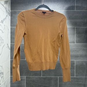 Express Women's Camel Brown Crewneck Sweater